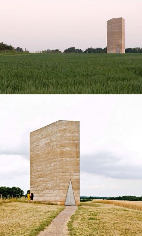 Bruder Klaus Field Chapel / Peter Zumthor Peter Zumthor, Modern Church, Concrete Architecture, Rammed Earth, Religious Architecture, Exposed Concrete, Church Architecture, Minimalist Architecture, Place Of Worship