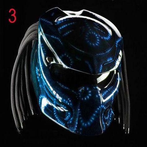 Predator Motorcycle Helmet custom Galaxi Motive (DOT&ECE CERTIFIED) Free Shipping Predator Helmet, Custom Airbrushing, Custom Helmets, Motorcycle Gear, Custom Motorcycle, Motorcycle Helmets, Big Hair, Street Fighter, Blue Diamond