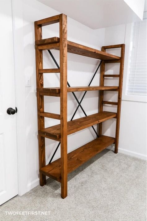 Diy Bookshelf Ideas, Diy Bookshelf Plans, Simple Bookcase, Simple Bookshelf, Rustic Bookshelf, Diy Bookshelf, Bookshelf Ideas, Bookshelf Plans, Diy Ladder