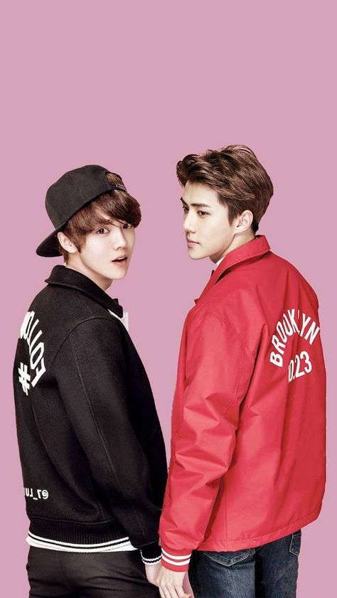 i just fall in love with this pictue <3 love #HunHan so much! Thankyou so much editornim <3 #Sehun did u just copied #Luhan 's pose? :3 Cr. DeerJindo #EXO Exo Hunhan, Luhan Exo, Sehun And Luhan, Exo Facts, Gu Family Books, Exo Official, Big Bang Top, Exo Couple, Exo Luhan