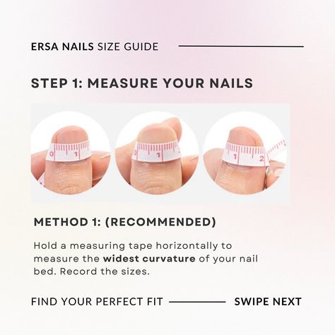 How To Measure Nails For Press On Nails, Nails Designer, How To Measure Yourself, How To Measure, Nail Sizes, The Shape, Nail Trends, Press On Nails, Nail Inspo