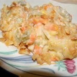 Veg-All Casserole on BigOven: Easy to assemble!  You can keep the ingredients on hand to fix at any time. Veg All Casserole, Ginger Salad Dressing, Ginger Salad, Vegetable Casserole Recipes, Ground Pork Recipes, Dinner Casserole Recipes, Veggie Casserole, Sweet Potato Recipes Casserole, Potatoe Casserole Recipes