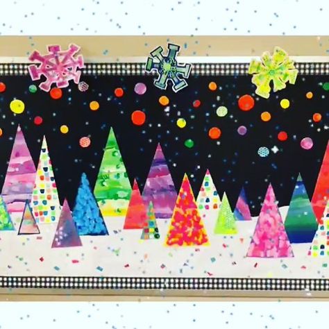 December Bulletin Boards, Bulletin Board Tree, Christmas Hallway, Holiday Bulletin Boards, Christmas Bulletin Boards, Art Bulletin Boards, Christmas Bulletin Board, December Crafts, Christmas Bulletin