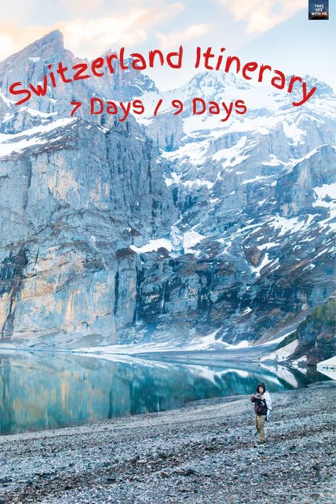 Switzerland Itinerary - 7/9 Days #travel #takeoffwithme #switzerland https://takeoffwithme.com/switzerland-itinerary-for-7-days/ Switzerland Itinerary 7 Days, Switzerland Hiking Itinerary, 7 Days In Switzerland, Switzerland Itinerary 1 Week, Week In Switzerland, Vacation Switzerland, Switzerland Travel Itinerary, Switzerland In Winter, Switzerland Trip