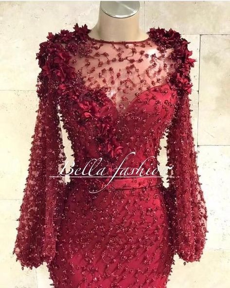 97d0145823aeb8ed80617be62e08bdccdesc52791986ri Wine Color Wedding, Wine Colored Wedding, Color Wedding Dress, Sequin Lace Dress, Red Wedding Gowns, Scalloped Border, Beaded Lace Fabric, Wedding Dress Lace, Dress Tops