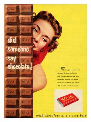 Nestle Milk, Nestle Chocolate, Classic Recipes, Pinup Art, Food Ads, Retro Advertising, Retro Ads, Vintage Candy, Design Seeds