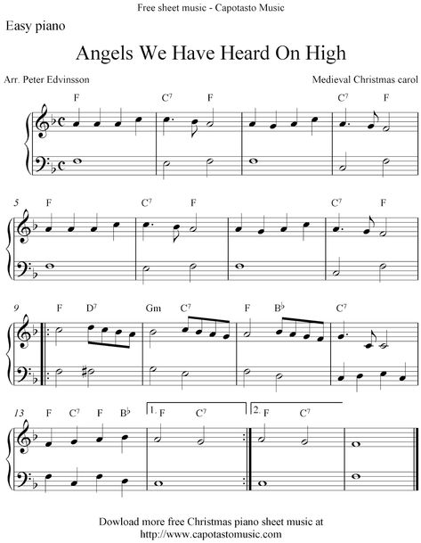 Printable Christmas Sheet Music, Christmas Piano Sheet Music, Free Violin Sheet Music, The Christmas Carol, Piano Songs Sheet Music, Music Theory Piano, Easy Sheet Music, Free Piano Sheets, Piano Notes Songs