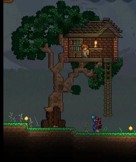 Terraria Mountain House, Terraria Small House Ideas, Easy Terraria Builds, Terraria Boss Arena, Terraria Npc House Ideas, Terraria Builds Ideas, Terraria Castle, Terraria Houses, Terraria Game