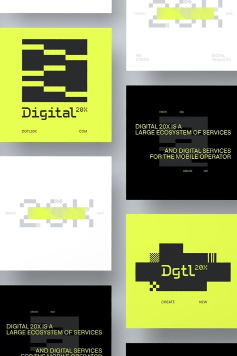 Digital 20X is a large ecosystem of services for the mobile operator. Corporate Branding Design, Minimalist Marketing, Corporate Minimalist, Business Conference Flyer, Corporate Banner, Pixel Sorting, Logo Design Inspiration Creative, Data Visualization Design, Digital Services