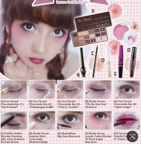 Larme Kei Makeup, Kawaii Makeup Tutorial, Japan Makeup, Larme Kei, Gyaru Makeup, Kawaii Makeup, Ulzzang Makeup, Japanese Makeup, Doll Makeup