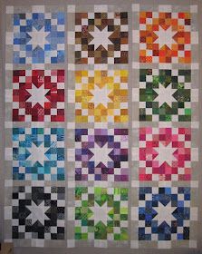 Julie's Quilts and Costumes: Scraptastic Stars Scrappy Quilt Patterns, Quilt Square Patterns, Stash Buster, Rainbow Quilt, Scrap Quilt Patterns, Colors And Patterns, Scrap Quilt, Picture Quilts, Star Quilt Blocks