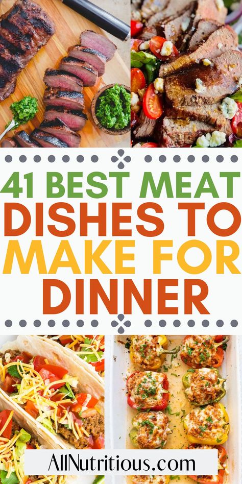 Easy Meat For Dinner, Mans Dinner Recipes, Hearty Dinners For Men, Dinner Recipes Meat And Vegetables, Dinners With Red Meat, Healthy Dinner Recipes For Men, Healthy Meat Dinner Recipes, Easy Meat Dinner Ideas, White Meat Dinner Ideas