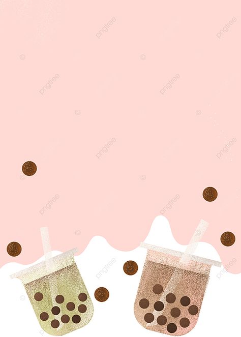 Pink Fashion Pearl Milk Tea Background Milktea Background Design Aesthetic, Milktea Aesthetic Background, Milk Tea Background, Bubble Tea Wallpaper, Milk Tea Aesthetic, Tea Background, Bubble Tea Menu, Bubble Tea Flavors, Tea Flavors