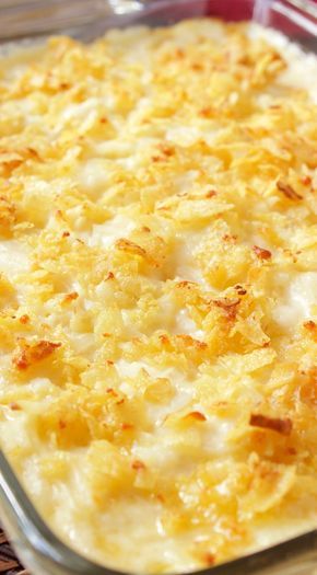 Party Potatoes, Cheesy Potato Casserole, Hashbrown Recipes, Potato Recipes Side Dishes, Potatoe Casserole Recipes, Potato Sides, Potato Side Dishes, Veggie Side Dishes, Easy Casserole Recipes