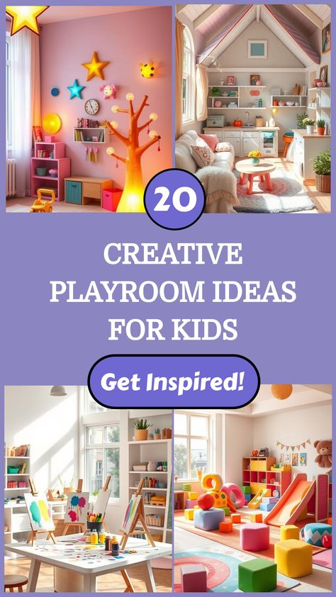 Colorful and imaginative playroom designs for children, featuring vibrant decor, toys, and creative setups. Shabby Chic Playroom, Boy Girl Playroom Ideas, Playroom Nook Ideas, Dreamy Playroom, Kids Play Area Ideas, Boho Playroom Ideas, Playroom Ideas Small Space, Playroom Ideas For Kids, Creative Playroom Ideas