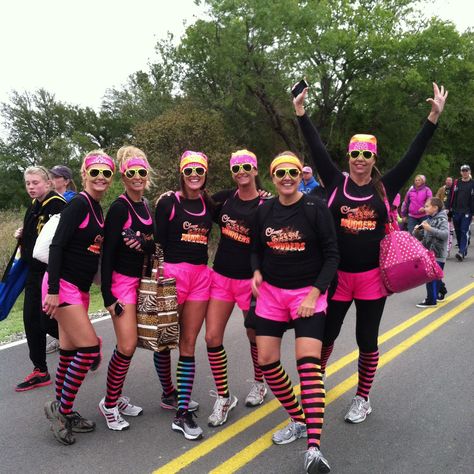 Fun Run Outfit, Color Run Outfit, 5k Costume, Running Outfit Men, Mud Racing, Pink Ladies Outfit, Cute Running Outfit, Run Outfit, Rugged Maniac