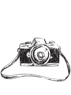 Camera Sketch, Fotocamere Vintage, Camera Drawing, Camera Tattoo, Camera Art, Seni Cat Air, 문신 디자인, Book Art Drawings, Sketchbook Art Inspiration