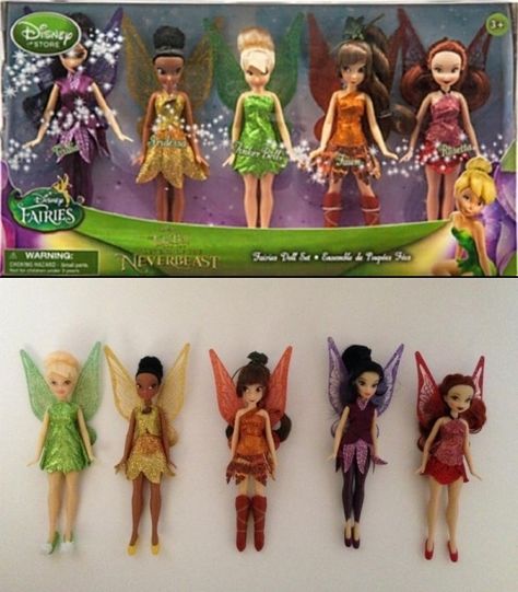 Disney Fairies Mini Doll Collection: Released with the latest Tinkerbell movie, The Legend of the Neverbeast. Set includes: Vidia, Iridessa, Tinkerbell, Fawn, and Rosetta. Disney Fairies Dolls, Iridessa Tinkerbell, Tokidoki Toys, Legend Of The Neverbeast, The Neverbeast, Tinkerbell Toys, Disney Princess Doll Collection, Disney Faries, Tinkerbell Doll