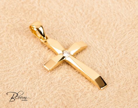 Excited to share the latest addition to my #etsy shop: Natural Diamond Cross Pendant 14K Solid Yellow Gold Baptism Necklace Brilliant Cut Stone BloomDiamonds https://etsy.me/3e77JqD #gold #baptism #cross #religious #diamond #unisexadults #yes #bloomdiamonds #bloomjewel Baptism Necklace, Mens Cross Necklace, Orthodox Cross, Gold Cross Necklace, Gold Cross Pendant, Solid Gold Earrings, Diamond Cross Pendants, Red Jewelry, Diamond Cross