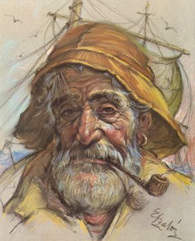 Nautical Logo, Old Fisherman, Ancient Mariner, Sea Captain, Fishing Pictures, Marine Art, Boat Art, Nautical Art, Communication Design