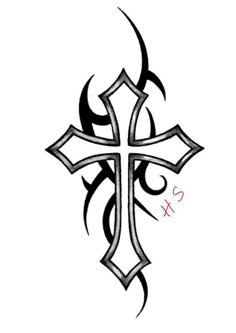 2023 Tattoo, Abstract Tattoo Ideas, Cross Drawing, Celtic Cross Tattoos, Tattoo Mini, Art Expressions, Sharpie Tattoos, Hand Doodles, Cross Tattoo Designs