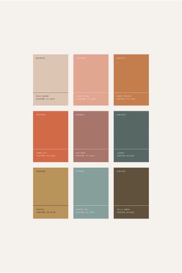 Wes Anderson Palette Color Schemes, Vintage House Color Palette, Bright Muted Color Palette, Vintage Pastel Color Palette, Danish Color Palette, 2025 Colour Palette, Soft Retro Color Palette, Vintage Colour Palette Retro, Museum Color Palette