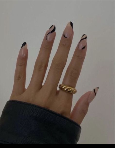 Black Prom Nails, Black And Nude Nails, Taupe Nails, Milky Nails, Black Acrylic Nails, Formal Nails, Minimal Nails, Casual Nails, Her Nails