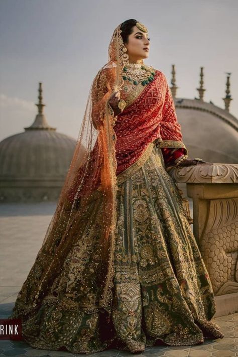 Green Bridal Lehenga, Bridal Lehenga Designs, Latest Bridal Lehenga, Indian Bridal Photos, Wedding Lehenga Designs, Indian Bride Outfits, Bridal Lehenga Collection, Designer Bridal Lehenga, Indian Bridal Lehenga