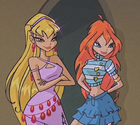 2000s Cartoons, Klub Winx, Bloom Winx Club, Cartoon Girls, Cartoon Outfits, Cartoon Icons, Club Style, Cartoon Profile Pics, Vintage Cartoon