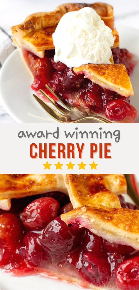 Cherry Pie Recipe Fresh Cherry Pie Recipe, Best Cherry Pie Recipe, Cherry Pie Recipe Easy, Best Cherry Pie, Homemade Cherry Pie Filling, Fresh Cherry Pie, Cherry Pie Filling Recipes, Homemade Cherry Pie, Pizza Fruit