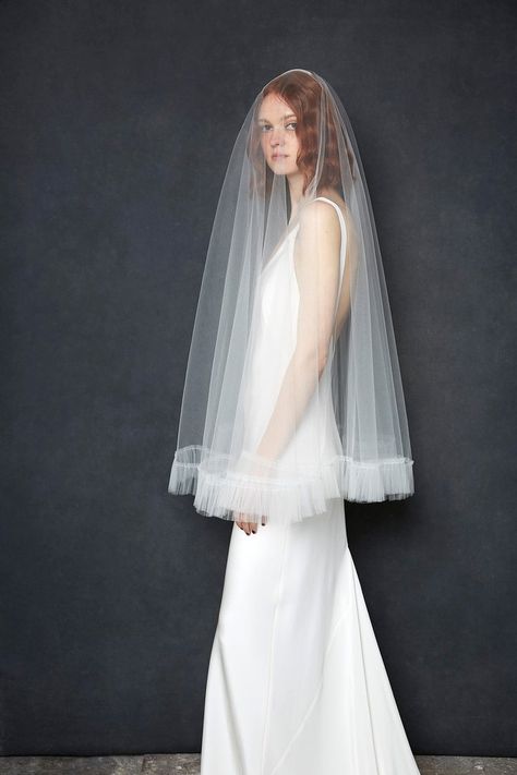 Harriette Gordon — The Fall Bride Harriette Gordon, Veil Length, Tulle Veil, Autumn Bride, Organza Blouse, Tulle Veils, Black Tulle, Fall Collections, Bridal Looks