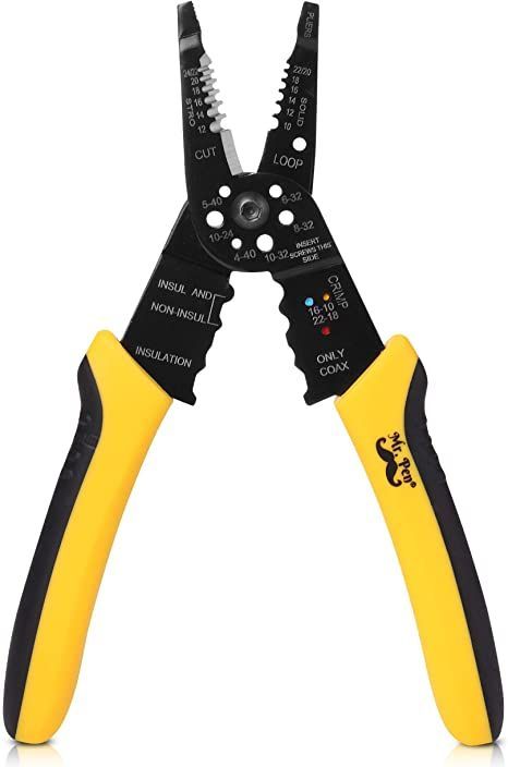 Mr. Pen- Wire Stripper, 8 inch, Wire Cutter, Wire Stripper Crimper, Wire Stripping Tool, Cable Stripper, Wiring Tools, Wire Crimping Tool Wire Stripping Tool, Bill Planner, Pen Store, Crimping Tool, Crimping, High Carbon Steel, Pliers, Tools Accessories, Hand Tools