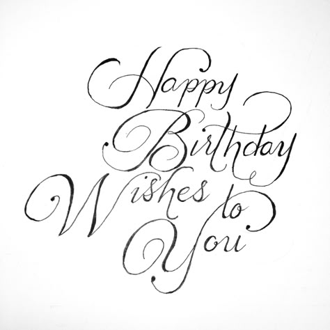 Happy Birthday! Happy Birthday Script, Instagram Fonts, Fancy Cursive, Happy Birthday For Him, Happy Birthday Typography, Handwriting Logo, Butterfly Birthday Cards, Happy Birthday Best Friend, Birthday Card Sayings