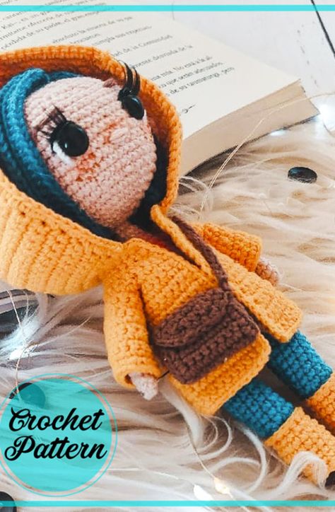 Lovely Crochet Coraline Doll Amigurumi Free PDF Pattern - Amigurumiday Crochet Coraline Doll, Crochet Coraline, Doll Amigurumi Free Pattern, Coraline Doll, Crochet Doll Tutorial, Crochet Dolls Free Patterns, Pola Amigurumi, Free Pdf Pattern, Plush Pattern