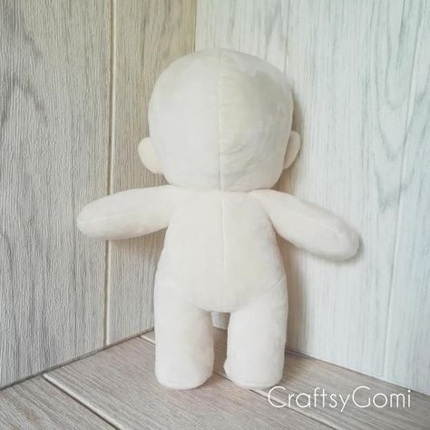 Chibi Human Plush Base PDF Sewing Pattern - Version 1 Stuffed Animal Base Drawing, Human Plushie Pattern, Chibi Sewing Pattern, Human Plush Pattern, Plush Base Drawing, Plush Doll Pattern Free, Free Plushie Sewing Patterns, Chibi Plush Pattern, Plush Pattern Free