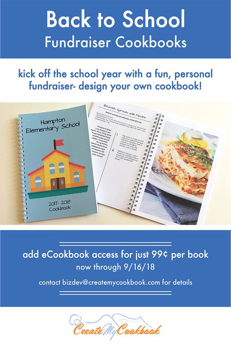 School Cookbook Fundraiser, Cookbook Fundraiser, Unique Fundraisers, Pto Ideas, School 2017, Make School, School Fundraisers, Learn To Cook, Non Profit