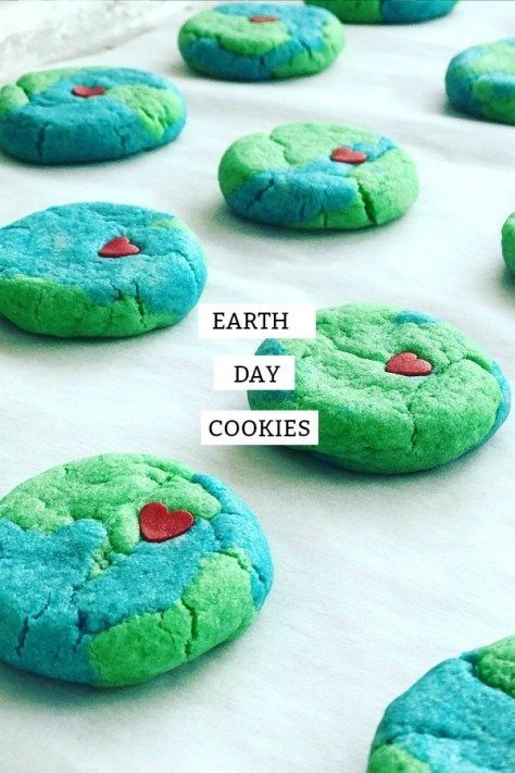 Earth Day Cookies, Baked Dessert, Earth Day Projects, Earth Day Crafts, Earth Day Activities, Fundraising Ideas, Bake Sale, Shaped Cookie, Cooking With Kids