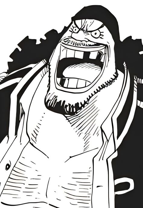 Blackbeard Manga, Blackbeard Pirates, Blackbeard One Piece, Black Beard Pirate, Photo Naruto, Shading Drawing, Black Beards, One Piece Drawing, One Piece Comic