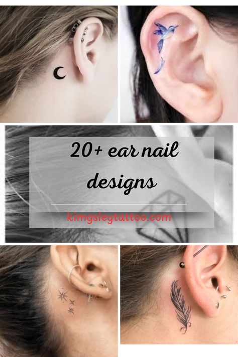 Discover stylish ear tattoo ideas that add a touch of elegance and individuality. From minimalist details to intricate patterns, these tattoos are perfect for a subtle yet trendy look. Save this pin for your next ear tattoo inspiration! Behind The Ear Tattoo Ideas Small Meaningful, Back Of The Ear Tattoos, Cute Ear Tattoos, Minimalist Star Tattoo, Back Of Ear Tattoo, Inside Ear Tattoos, Tattoo Ideas Minimalist, Tattoos For Women Unique, Inside Ear