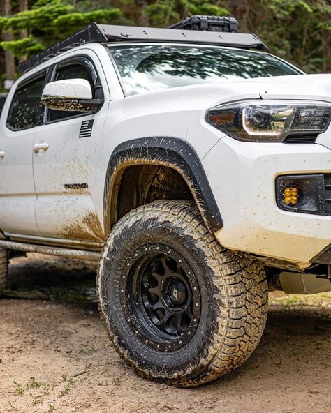 Don't be scared to get your hands dirty this week! #MondayMotivation | 📸: another_pnwtaco on IG Tire Alligator, Falken Tires, Tire Change, Tire Tread, Automotive Tires, Toyota Tacoma, Tires, Monster Trucks, Toyota