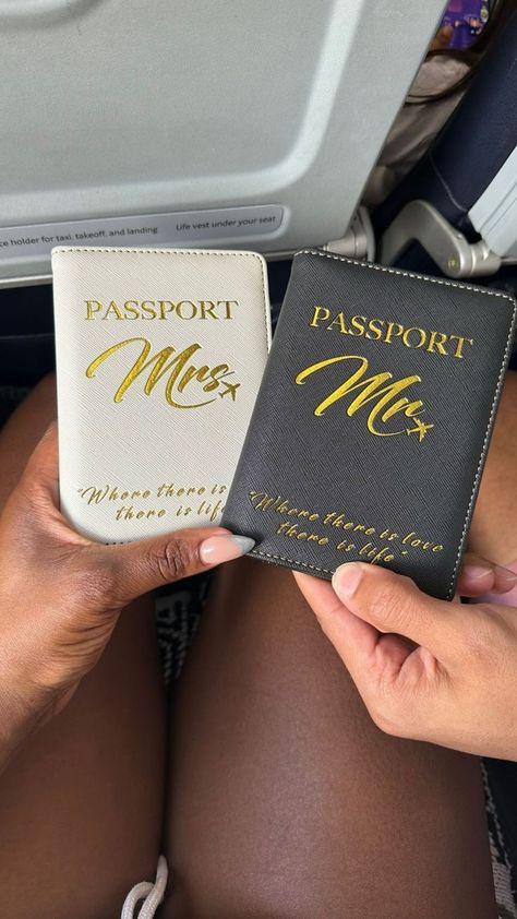 Mr and Mrs Passports. Passport Aesthetic, Passport Travel, Life Vest, Mr And Mrs, Couple Aesthetic, Travel Aesthetic, Passport Holder, Vision Board, Travel