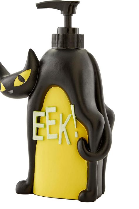 SKL Home Halloween Scary Cat Soap Dispenser #soap #dispenser #best #fall Scary Cat, Beautiful Horse Pictures, Kitchen Shower, Bathroom Accessory Sets, Best Bath, Lotion Dispenser, Kitchen Gift, Global Design, Liquid Soap