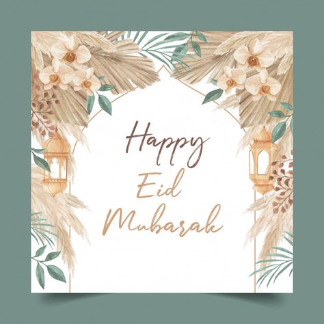 Happy eid mubarak greeting card template... | Premium Vector #Freepik #vector #wedding Idul Fitri Card, Eid Mubarak Wallpaper, Eid Mubarak Greeting, Eid Hampers, Eid Al Adha Greetings, Eid Greeting Cards, Happy Eid Al Adha, Eid Card, Eid Mubarak Greeting Cards