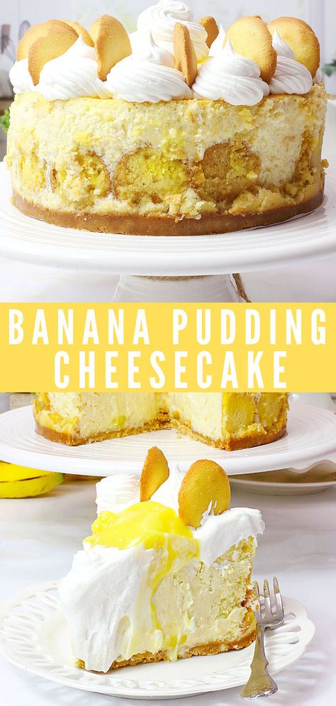 Banana pudding cheesecake Banana Pudding Cheesecake Recipe, Pudding Cheesecake, Banana Pudding Cheesecake, Banana Cheesecake, Dessert Photography, Dessert Party, Cheesecake Desserts, Pudding Desserts, Banana Oatmeal