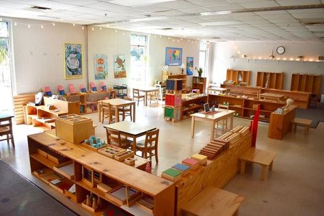 Montessori Kindergarten Classroom Design, Montessori Primary Classroom, Montessori Classroom Layout Preschool, Classroom Layout Ideas, Montessori Classroom Layout, Kindergarten Classroom Design, Classroom Floor Plan, Class Layout, Montessori Daycare