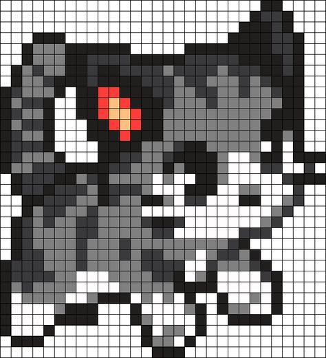 adoro estas plantillas de gatitos!!!                                                                                                                                                      Más Pixel Art Chien, Pixel Art Pattern Ideas, Pixel Art Chat, Pixel Art Kawaii, Cute Pixel Art, Perler Beads Ideas, Modele Pixel Art, Pixels Art, Easy Pixel Art