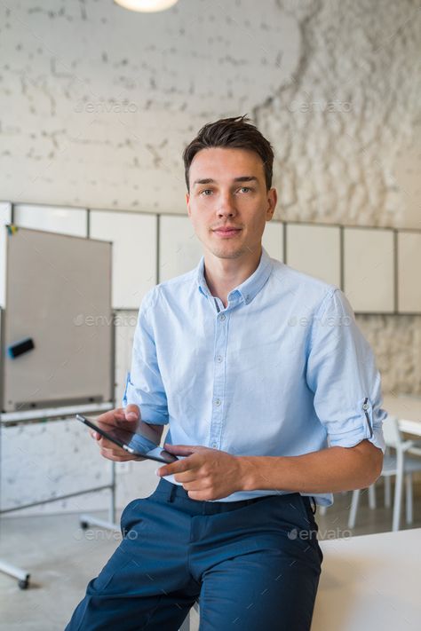 Business Photoshoot Men Office, Office Photoshoot Ideas Men, Business Man Photography Office, Office Outfits Men Young Professional, Startup Photoshoot, Workplace Photography, Man In Office, Modern Office Room, Office Startup