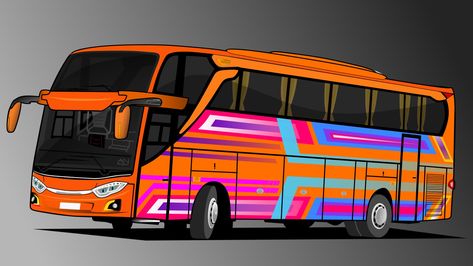 #bus #livery #design #indonesia #vector Vector Bus, Bus Mania, Livery Bus, Bus Livery, Livery Design, Manchester United Logo, Bus Wrap, Wallpaper Estetika, Vector Images