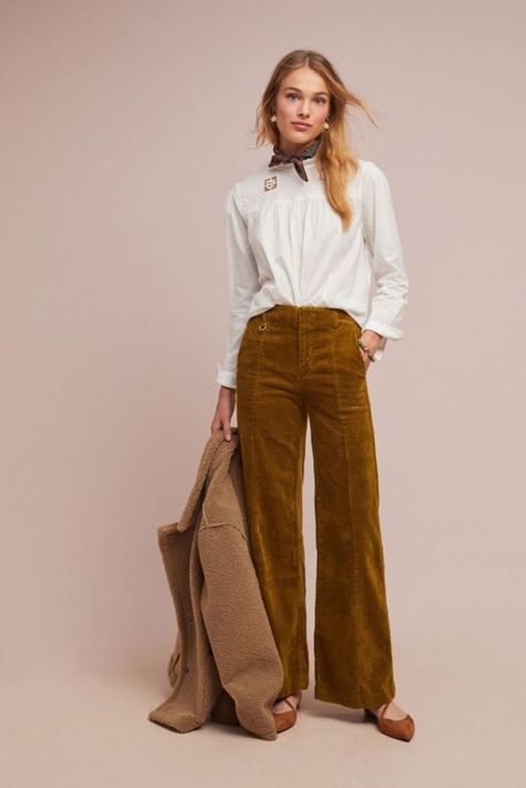 Corduroy Fashion, Corduroy Pants Outfit, Chic Over 50, Outfits 70s, Corduroy Trousers, Boiled Egg, Over 50 Womens Fashion, Corduroy Dress, 가을 패션