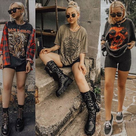 Rock Festival Outfit, Cute Edgy Outfits, Summer Festival Outfit, Summer Uniform, Alt Outfits, Thrifted Outfits, Thrift Fashion, Todays Outfit, Hippie Outfits